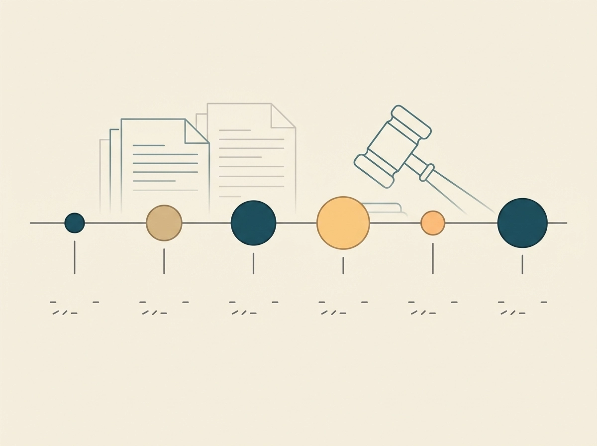 Cronología visual de la regulación del juego online en España entre 2011 y 2026 con los hitos legislativos